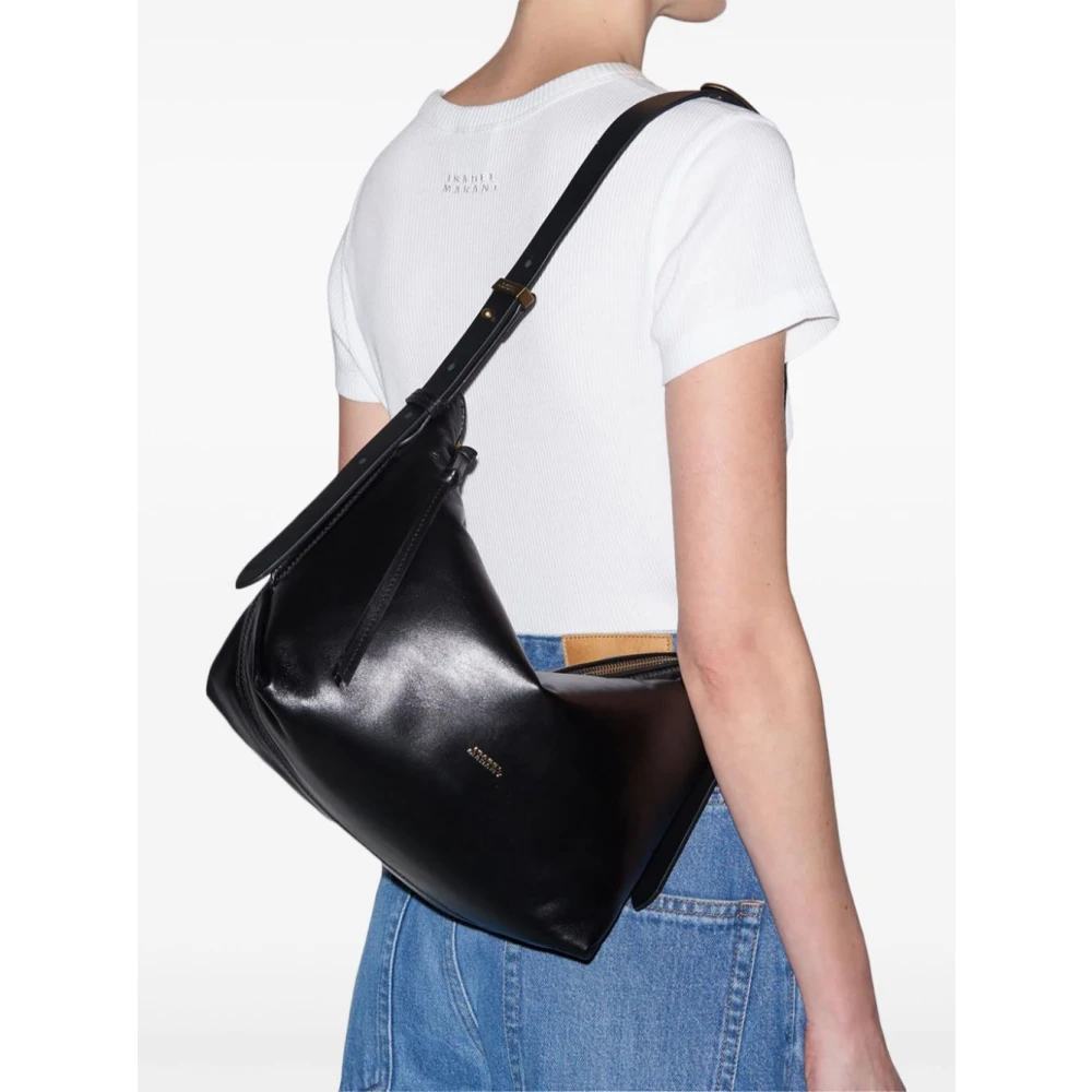 Isabel marant Zwart Leyden Stijlvolle Modieuze Shirt Black Dames