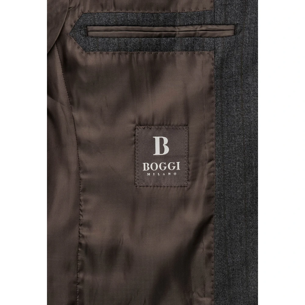 Boggi Milano Pakjes in zuivere wol met pinstripe Black Heren