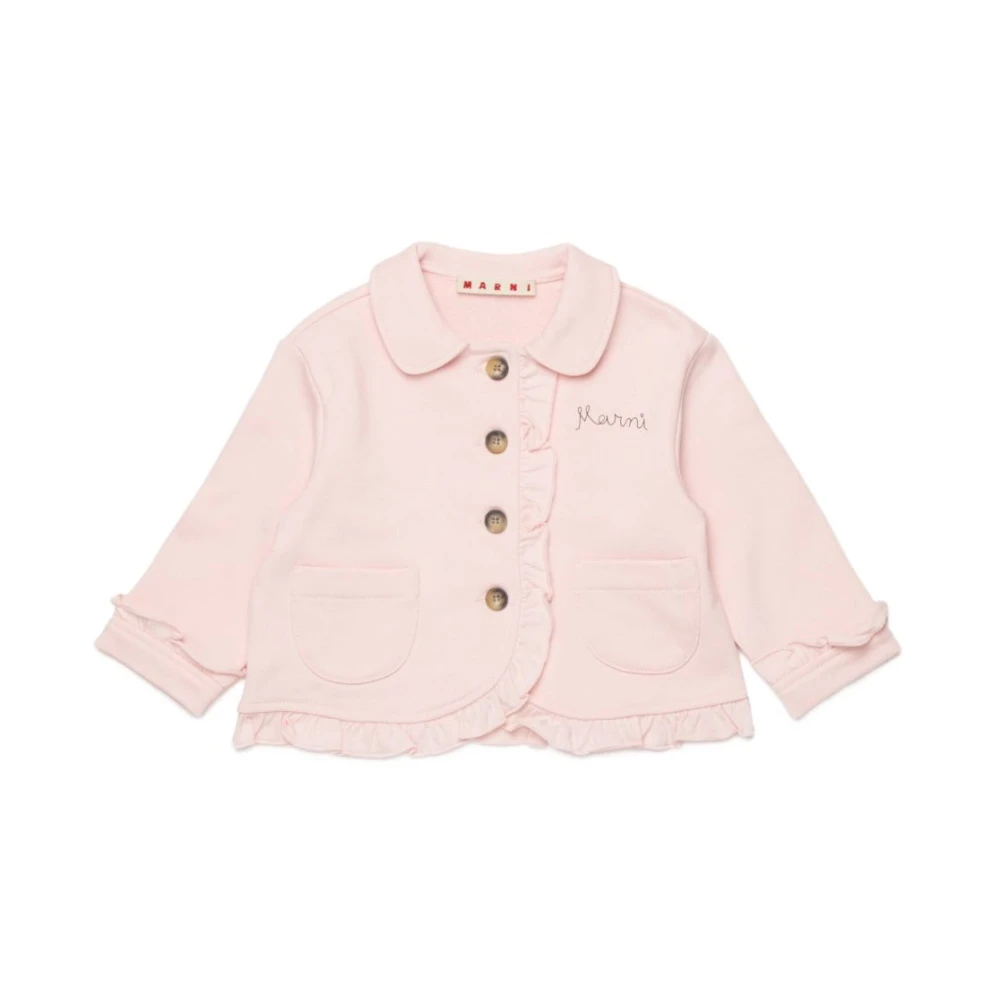 Marni Girls Pink Light Jackets - Light Jackets - 9 M - Kids
