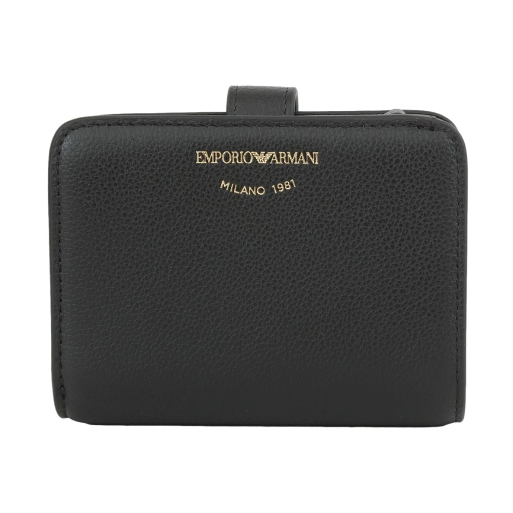 Emporio Armani Women's Black Wallets & Cardholders, One Size, Leather Wallet