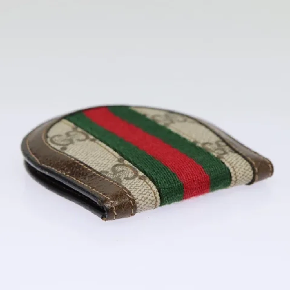 Gucci Vintage Pre-owned Canvas wallets Brown Dames