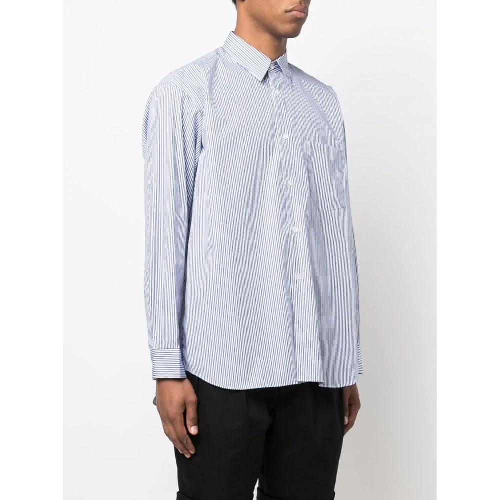 Comme des Garçons Gestreept Herenoverhemd Blue Heren