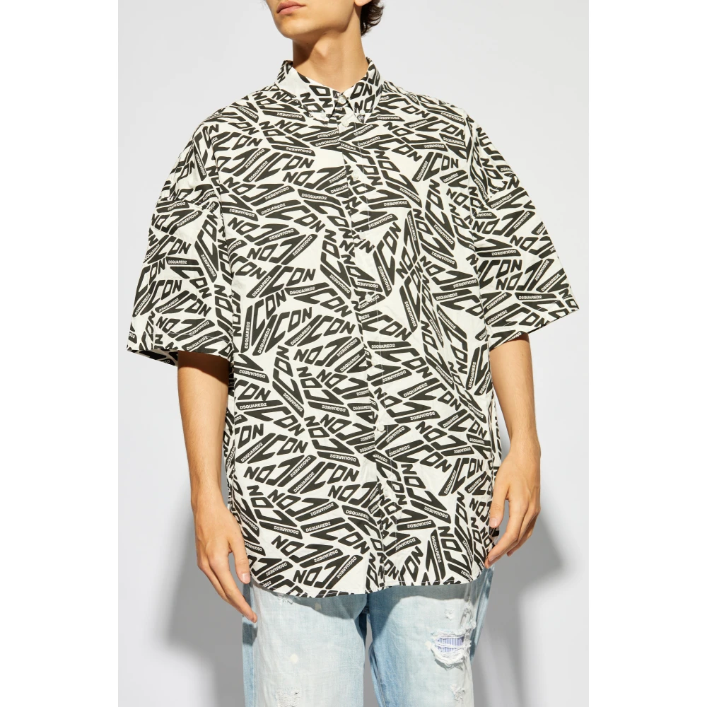 Dsquared2 Monogram shirt White Heren