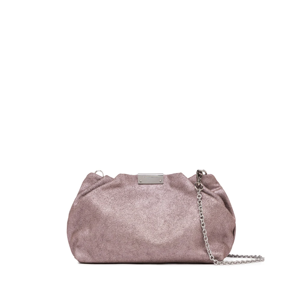 Gianni Chiarini Glitter Mocka Crossbody Väska Pink, Dam