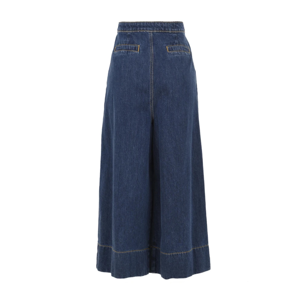 L'Autre Chose Donkerblauwe Broek voor Dames Blue Dames
