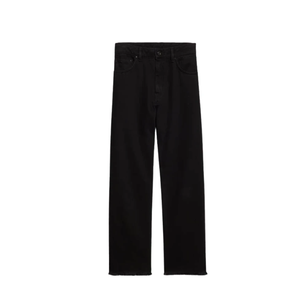 Vanessa Bruno Frayed Enkel Biarritz Jeans Black Dames