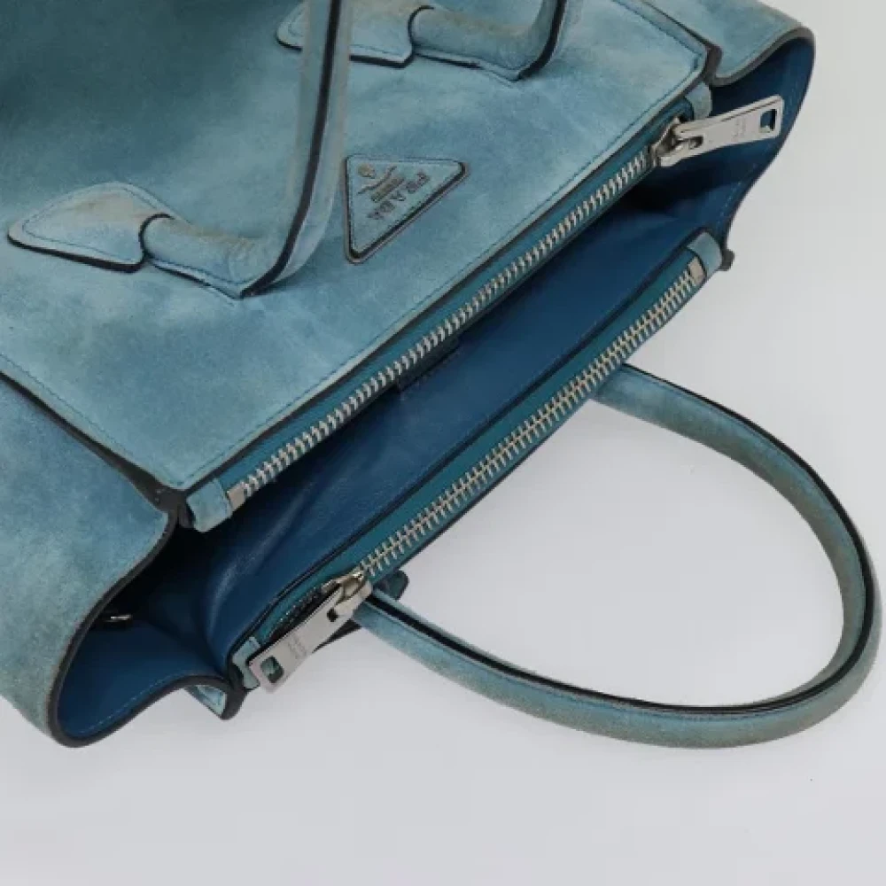 Prada Vintage Pre-owned Suede prada-bags Blue Dames