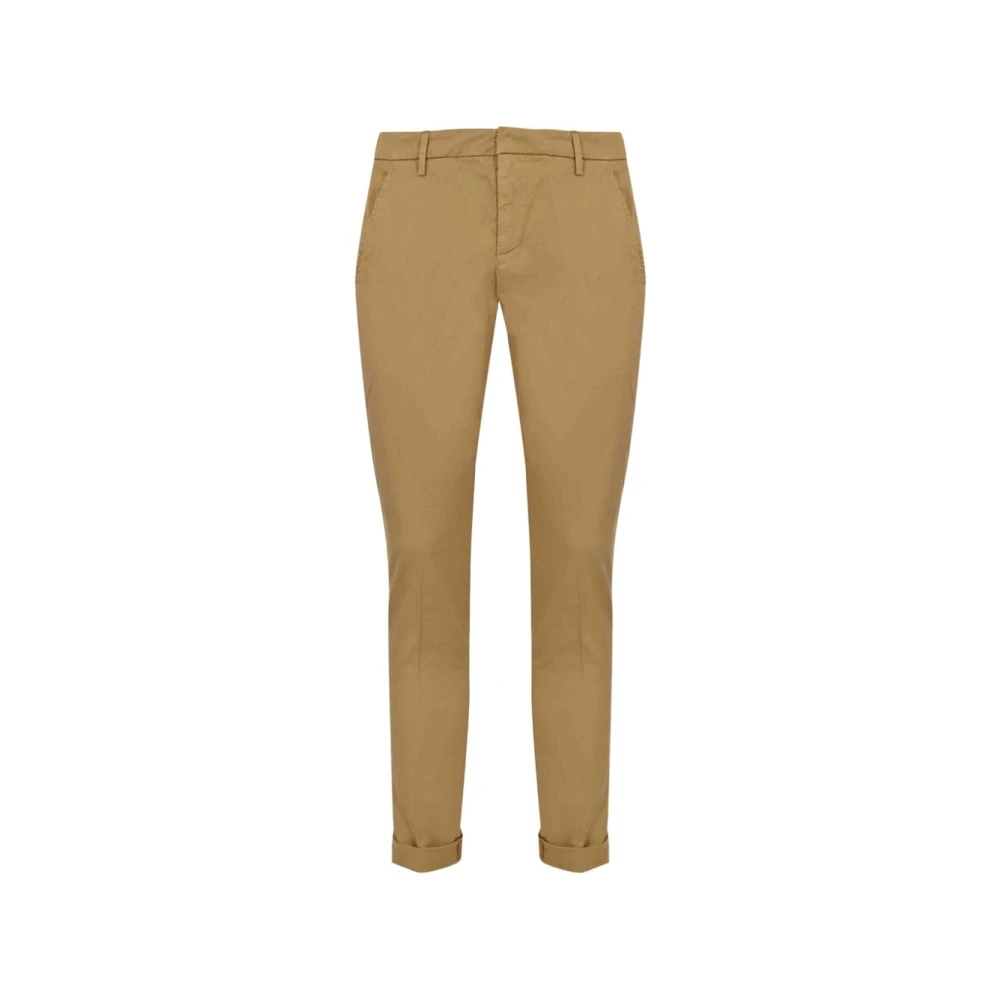 Dondup Mannelijk Bruin Broeken Heren, W36, Katoen, Gaubert Slim-Fit Broek