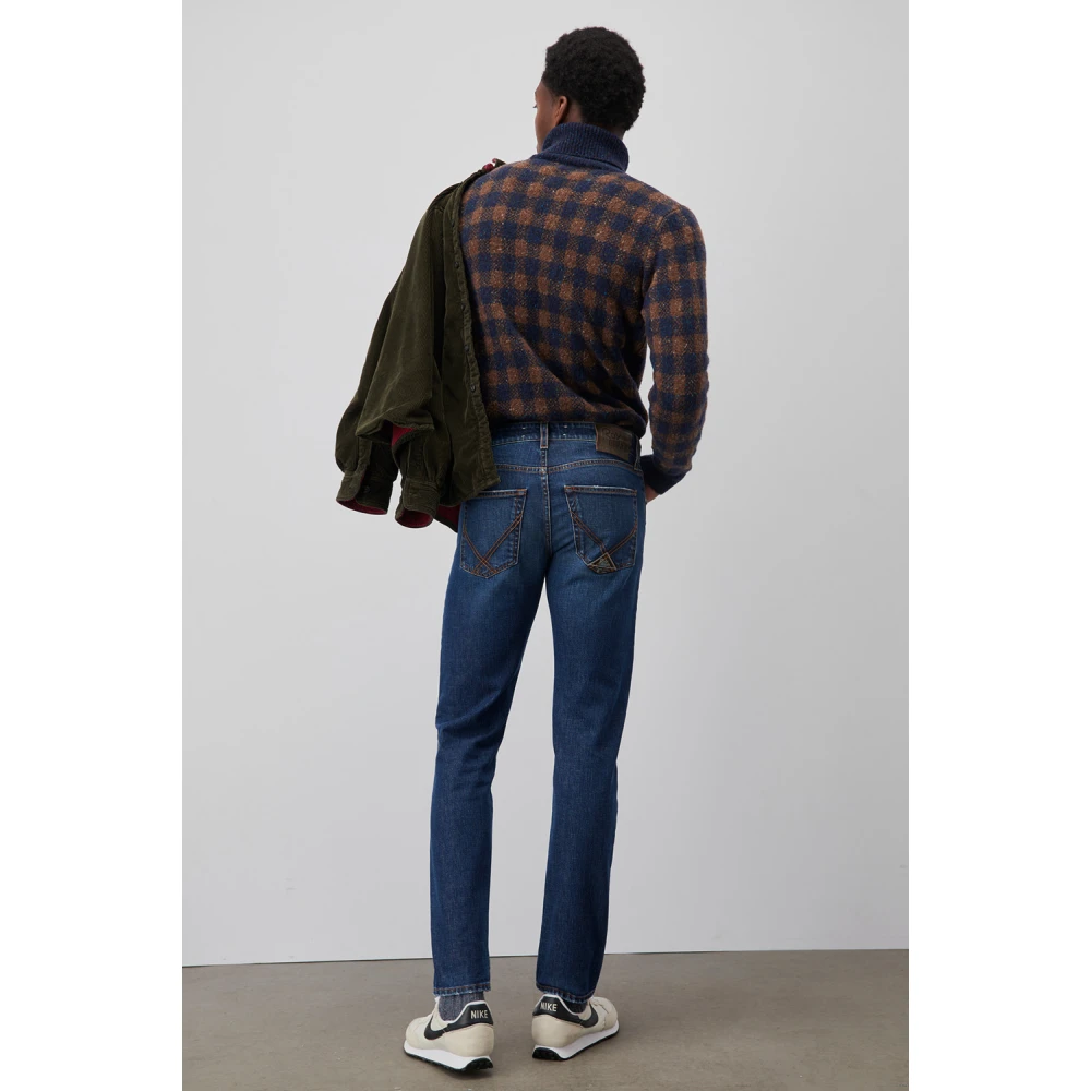 Roy Roger's Donkere wassing slim fit denim jeans Blue Heren