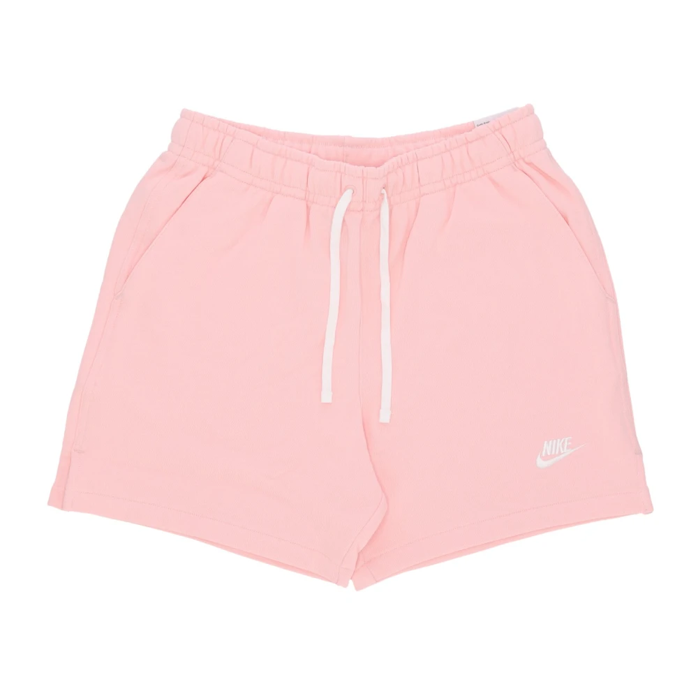 Nike Lichtgewicht Club Fleece Terry Flow Shorts Pink Heren
