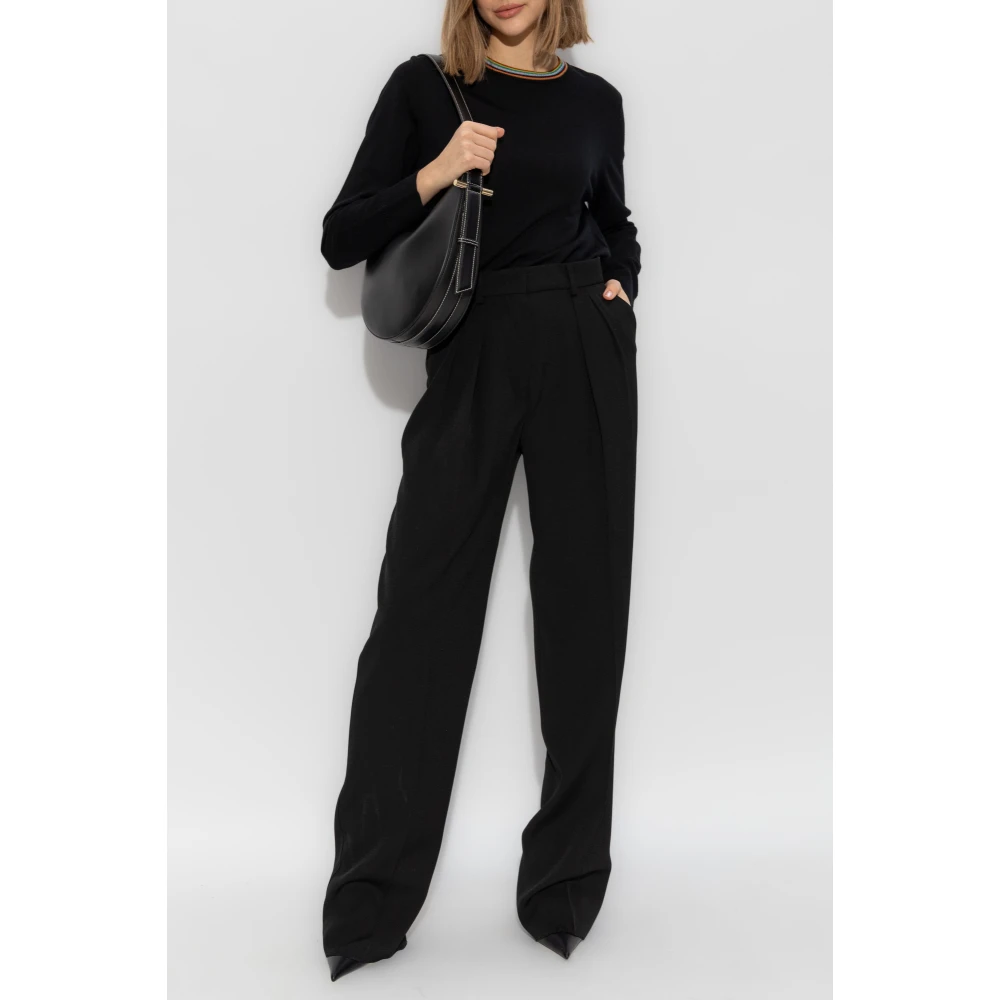 Paul Smith Wollen trui met ronde hals Black Dames
