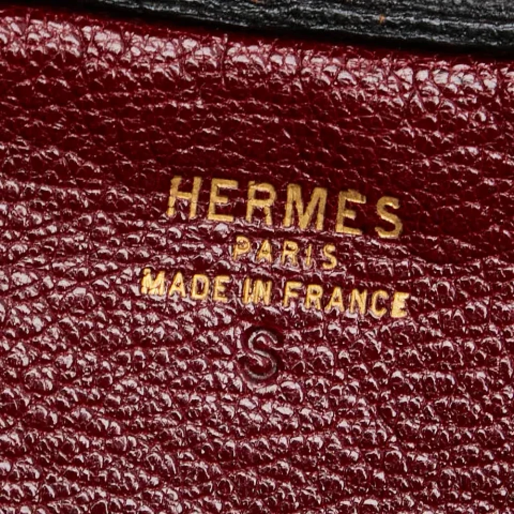 Hermès Vintage Pre-owned Leather shoulder-bags Red Dames