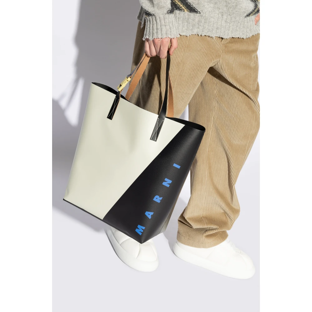 Marni Shopper tas White Heren