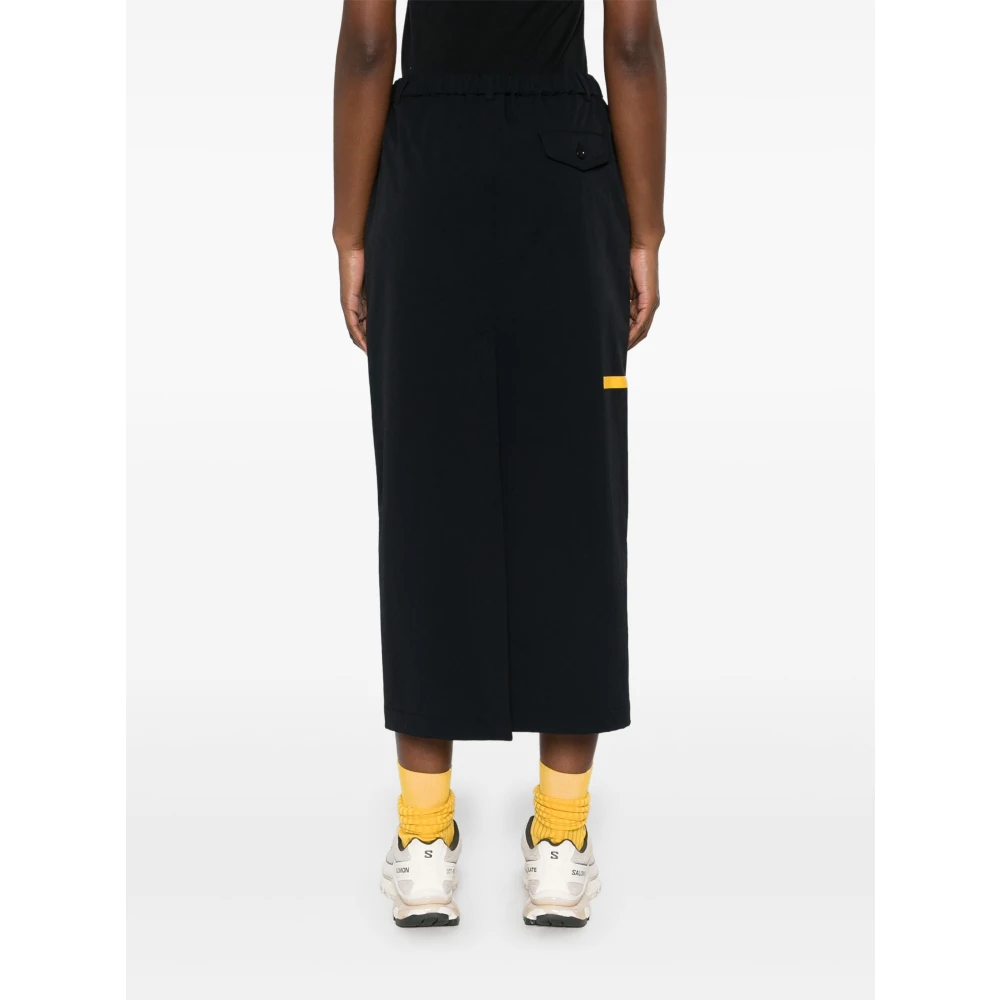 Aspesi French Terry Maxi Rok Black Dames