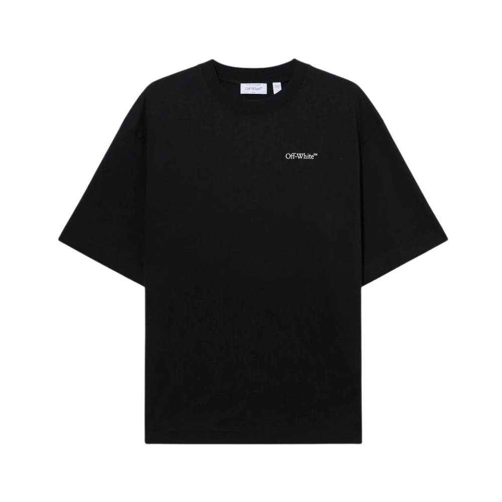 Off White Men's Black Half Arrows Tee - T-Shirts - S- Tops