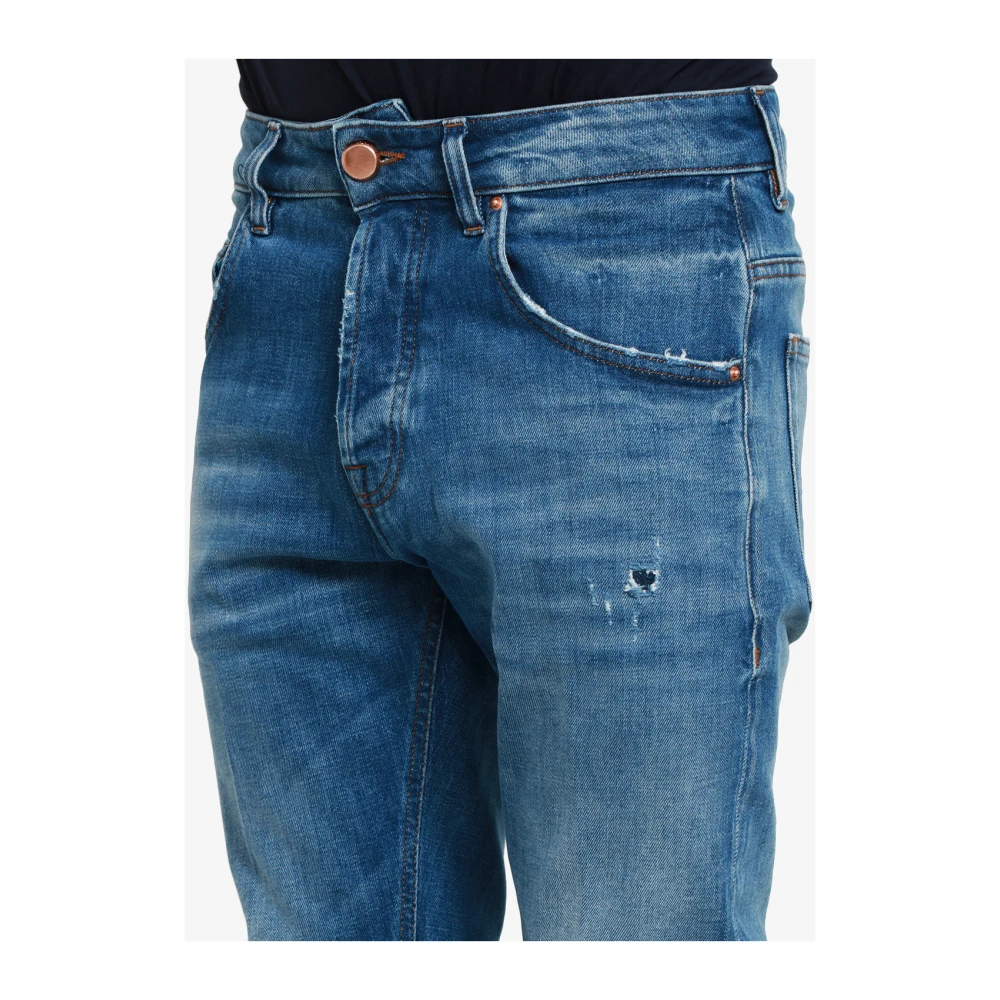 Don The Fuller Denim Five-Pocket Wijde-Leg Jeans Blue Heren