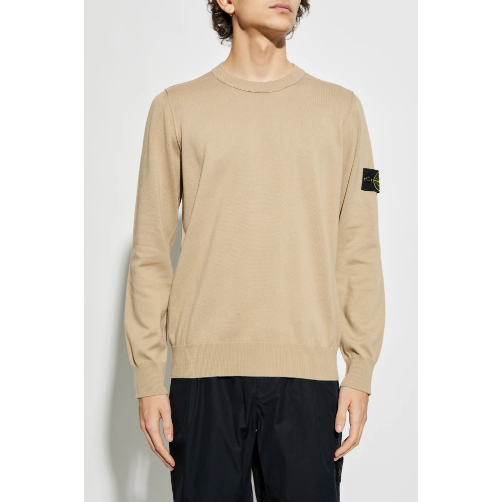 Stone Island Trui met logo Beige Heren