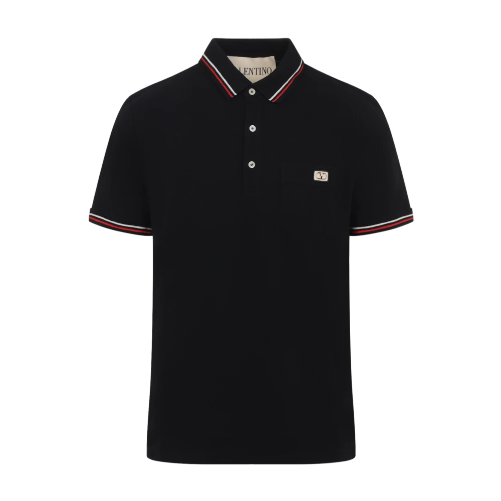 Valentino Men's Black Polo Shirt - Polo Shirts - L - Tops