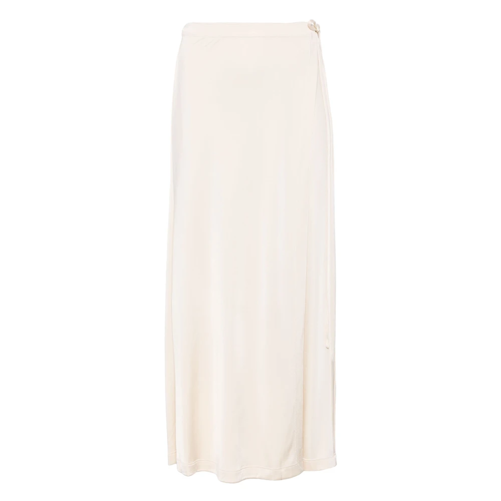 Helmut Lang Vloeibare Omslagrok White Dames