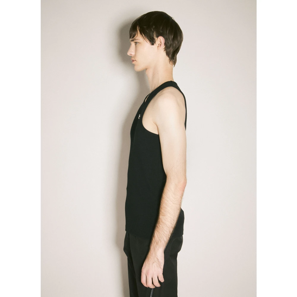 GmbH Scoop Neck Logo Tank Top Black Heren