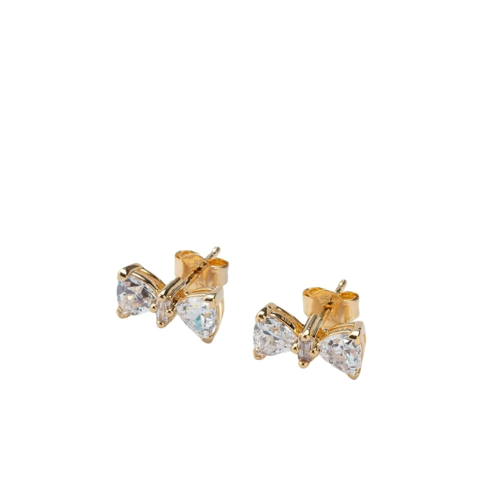 Pandora Sparkling Bow Stud Earrings - Female - Earrings - Yellow - One Size - Accessories