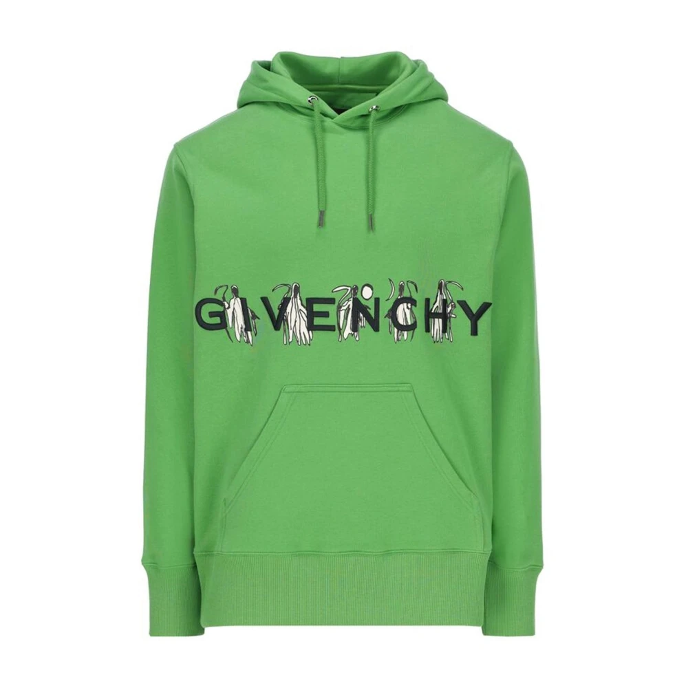 Givenchy Groene Katoenen Sweatshirt met Capuchon Green