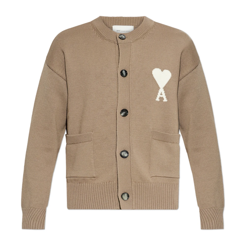 Ami Paris Uomo Beige Maglie, Xl, New,