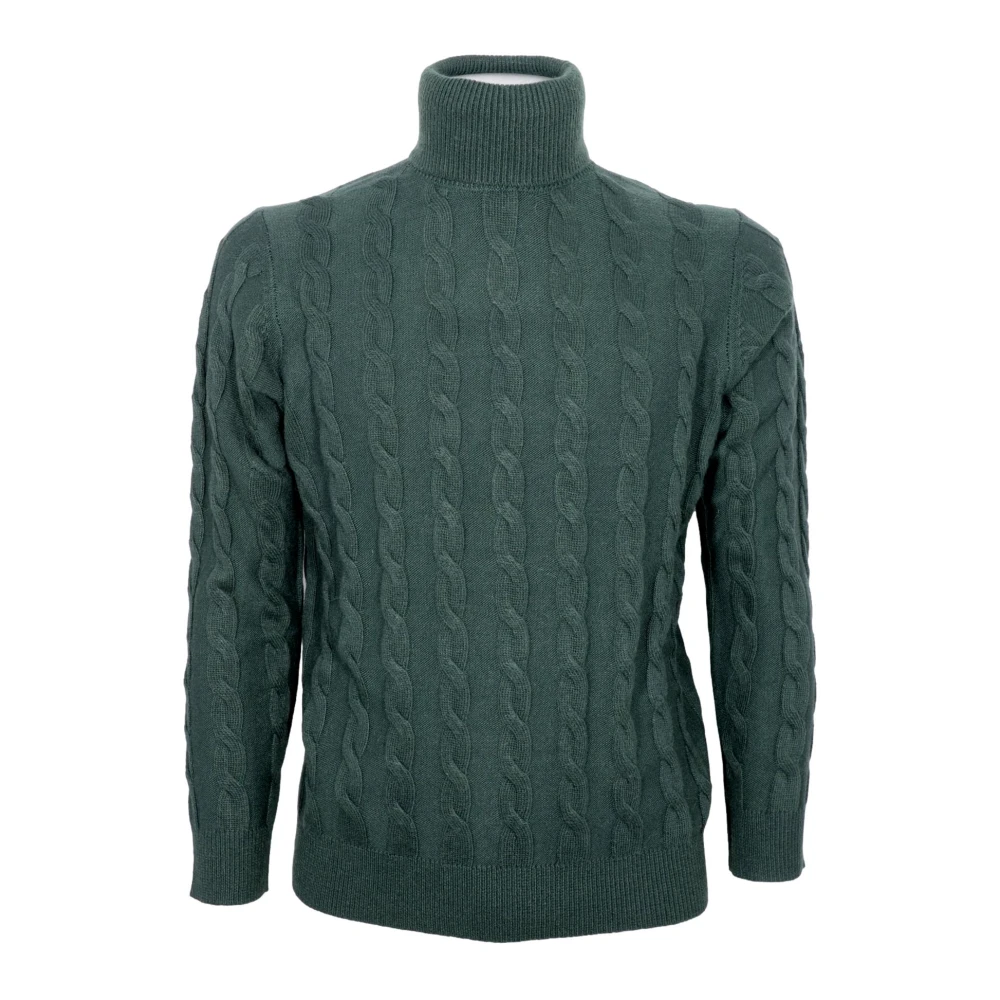 Cashmere Company Men's Green Turtlenecks, 3XL, Turtleneck