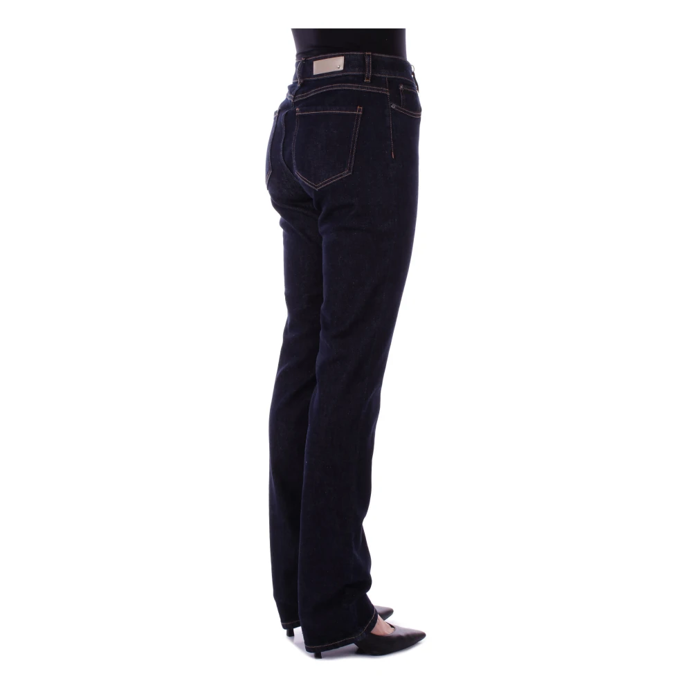 Max Mara Denim Jeans met rits en knoop Blue Dames