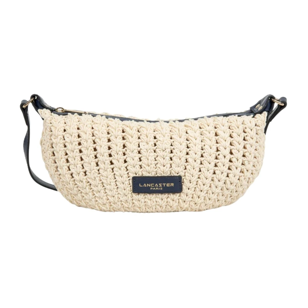 Lancaster Blue Petit Sac Besace Tressé Coton - Female - Shoulder Bags - One Size - Bags
