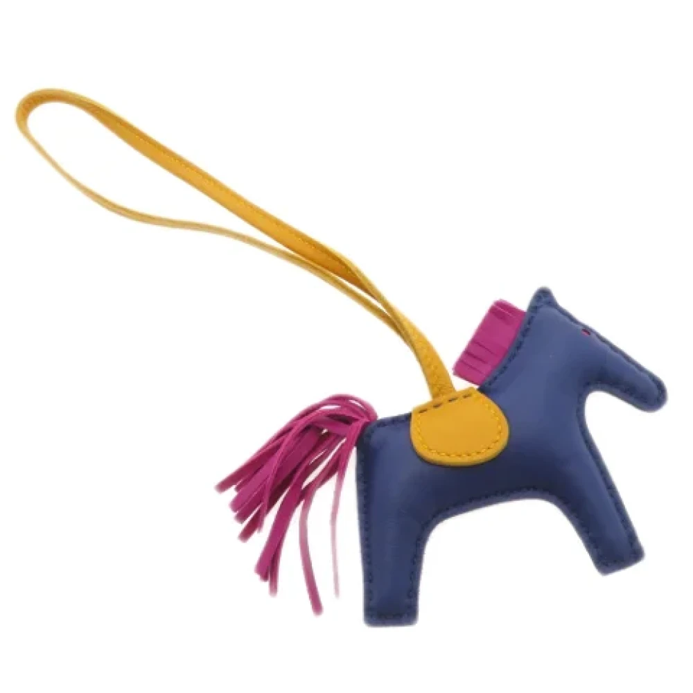 Hermès Vintage Pre-owned Fabric key-holders Blue Dames