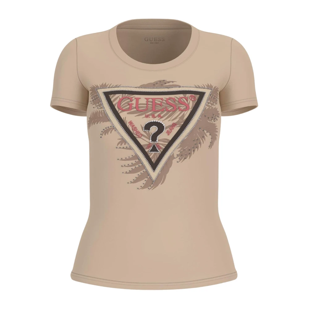 Guess - Tops > T-Shirts - Beige - Guess - Modalova