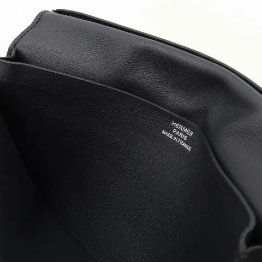 Hermès Vintage Pre-owned Leather wallets Black Dames