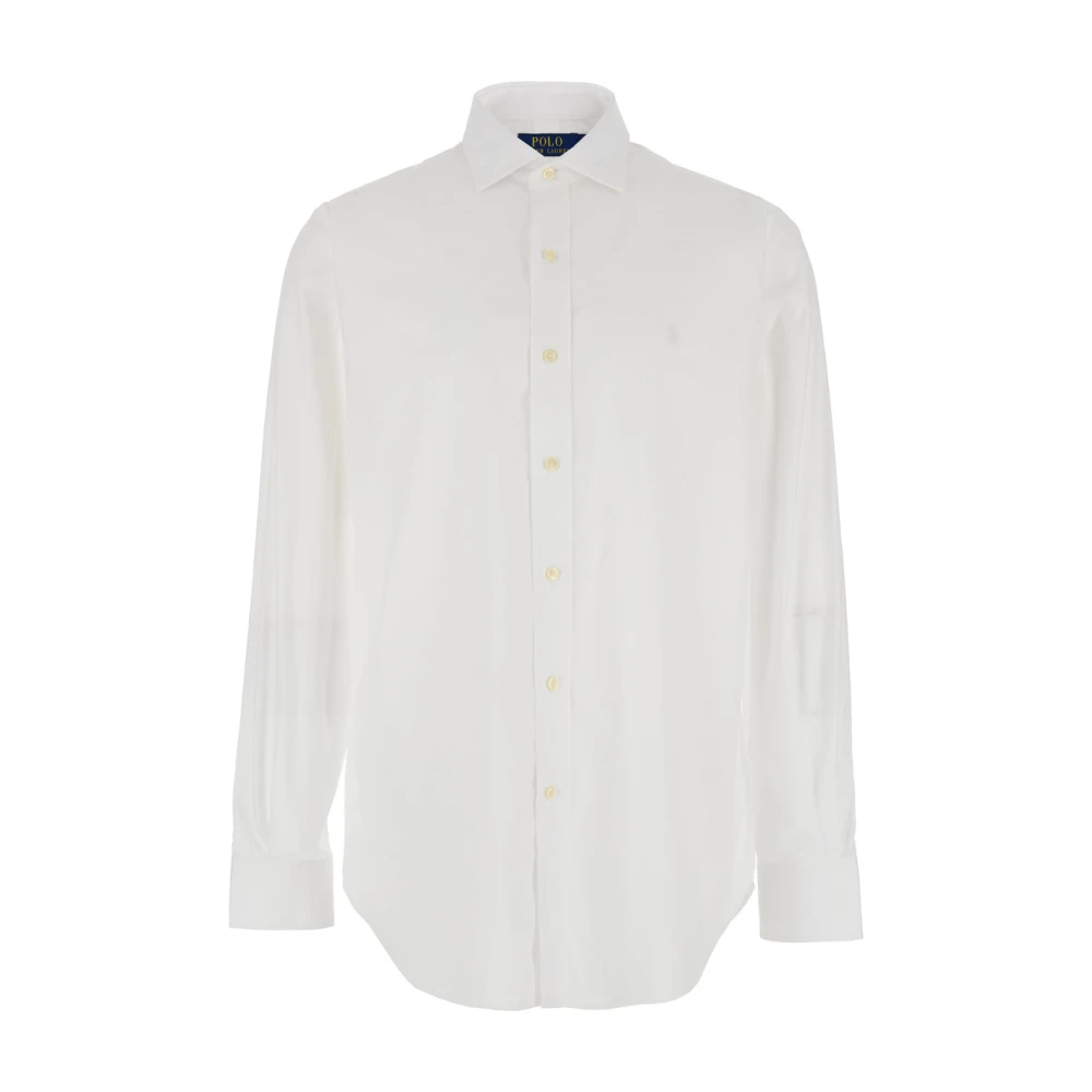 Polo Ralph Lauren Wit overhemd met puntkraag en borduurwerk White Heren