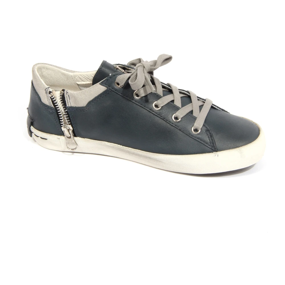 Crime London Boys Grey Leather Suede Kid Shoe