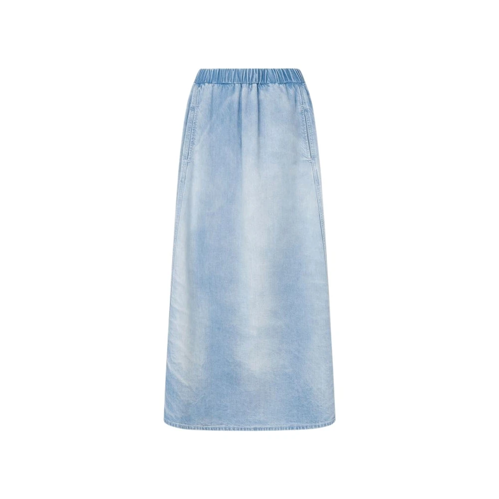Moschino Women's Blue Denim Skirts, S, Lightweight Cotton Denim Skirt