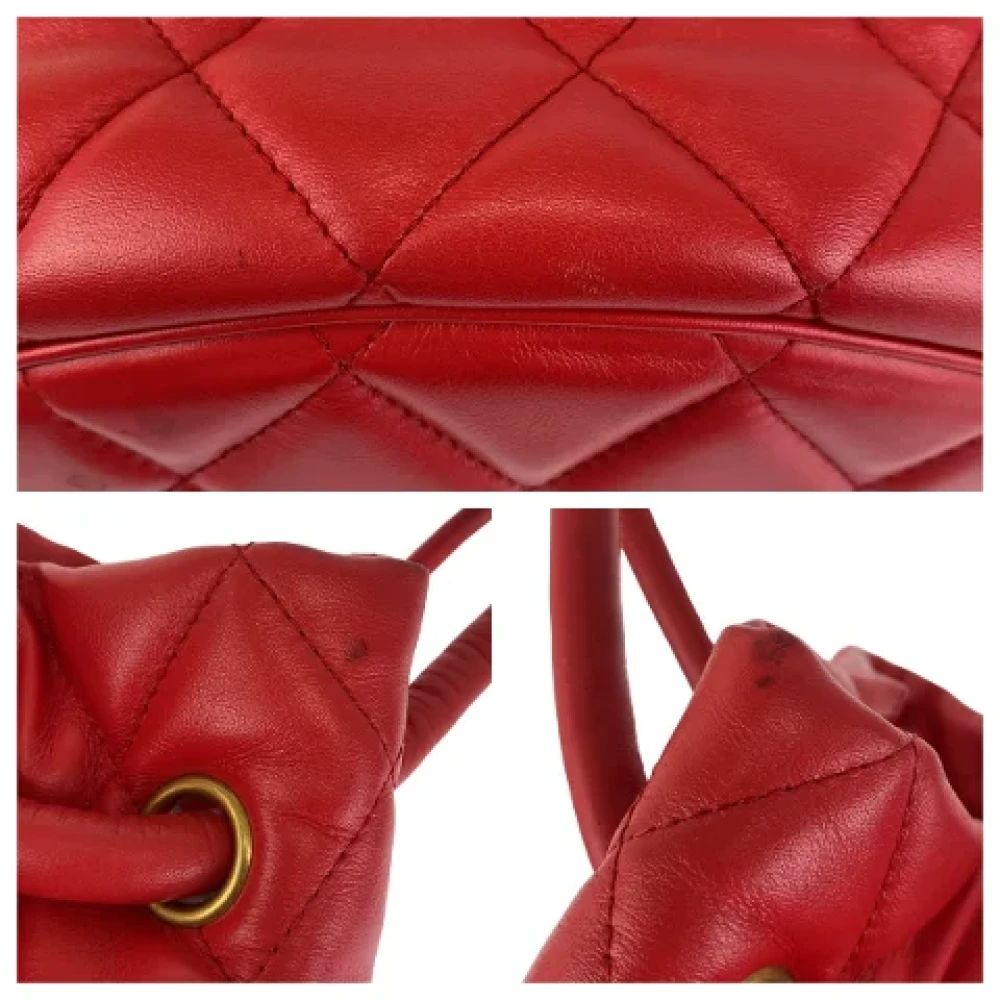 Balenciaga Vintage Pre-owned Leather crossbody-bags Red Dames