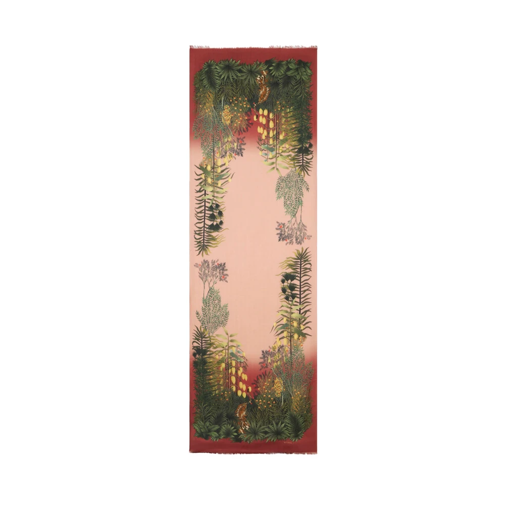 ETRO Betoverend Bos Grafisch Print Sjaal Multicolor Heren