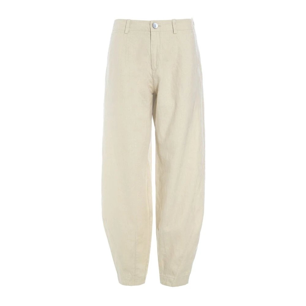 Bitte Kai Rand Lazy Linen Broek Ivoor Beige Dames