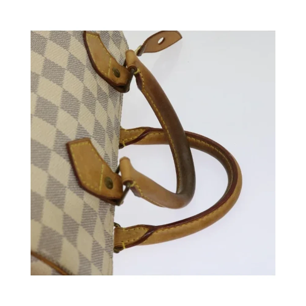 Louis Vuitton Vintage Pre-owned Canvas handbags White Dames