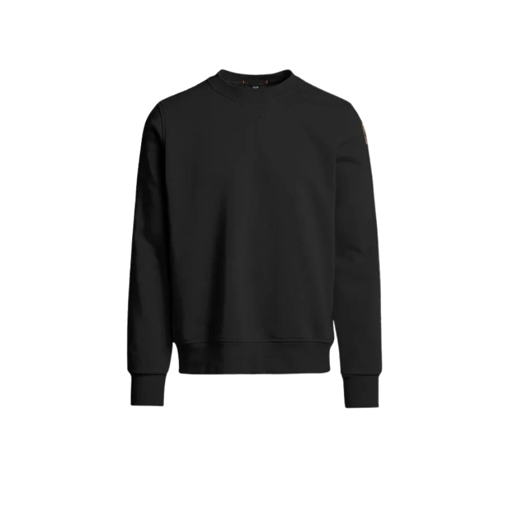 Parajumpers Zwarte Fleece Sweater met Logo Black Heren
