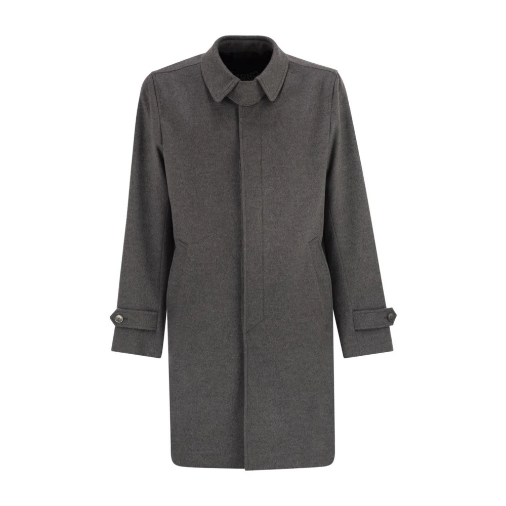 Herno Uomo Grigio - Cappotto In Lana Vergine E Cashmere - Coats - L