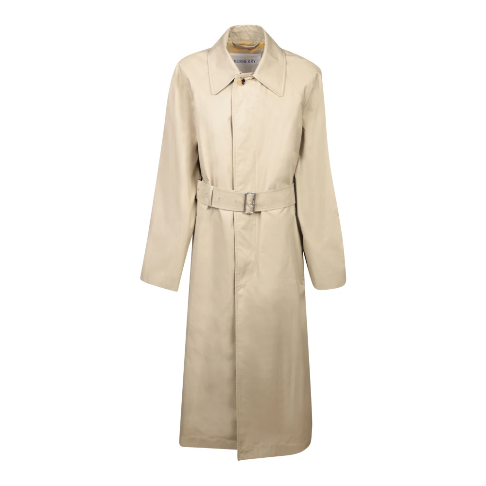 Burberry Men's Beige Classic Trench Coat Aw23 - Belted Coats - S - Coats