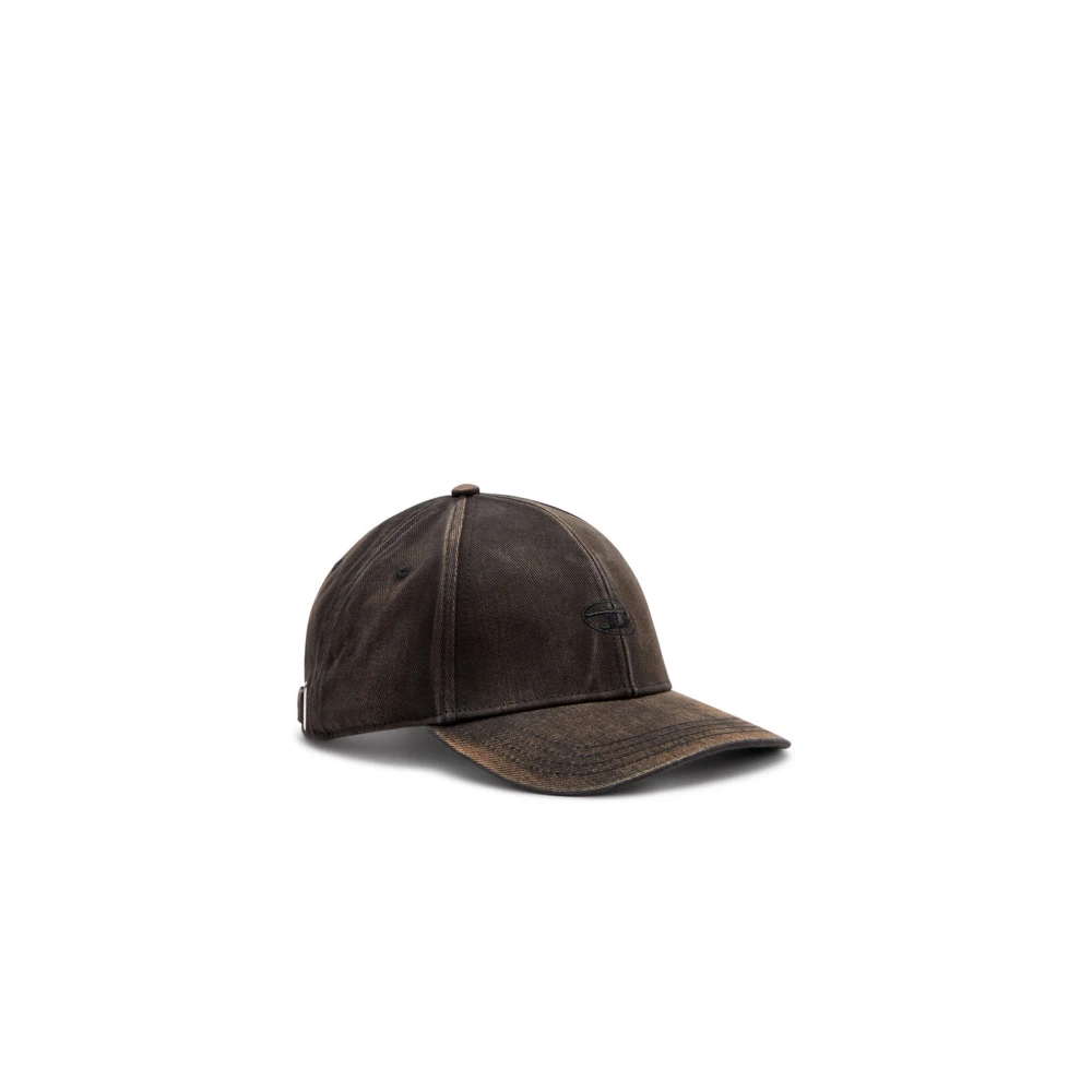 Diesel Men's Black C-Run-Wash Baseball Cap - Hats & Caps - One Size - Accessories