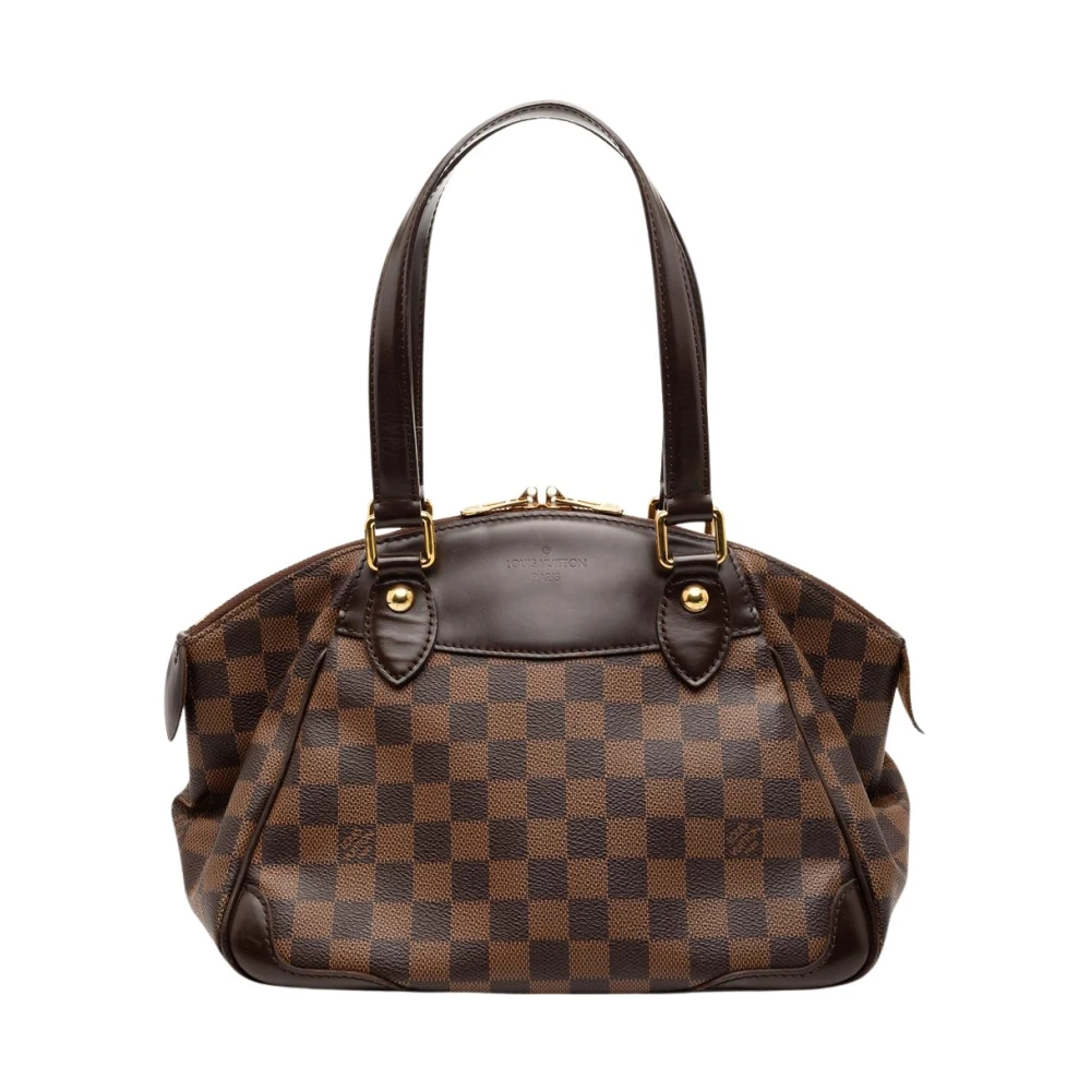 Louis Vuitton Vintage Women's Brown Pre-Owned Damier Ebene Speedy Satchel