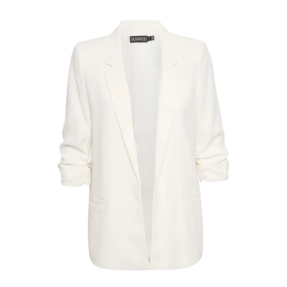 Soaked In Luxury White Elegant Blazer Whisper - Female - Blazers - L - Jackets