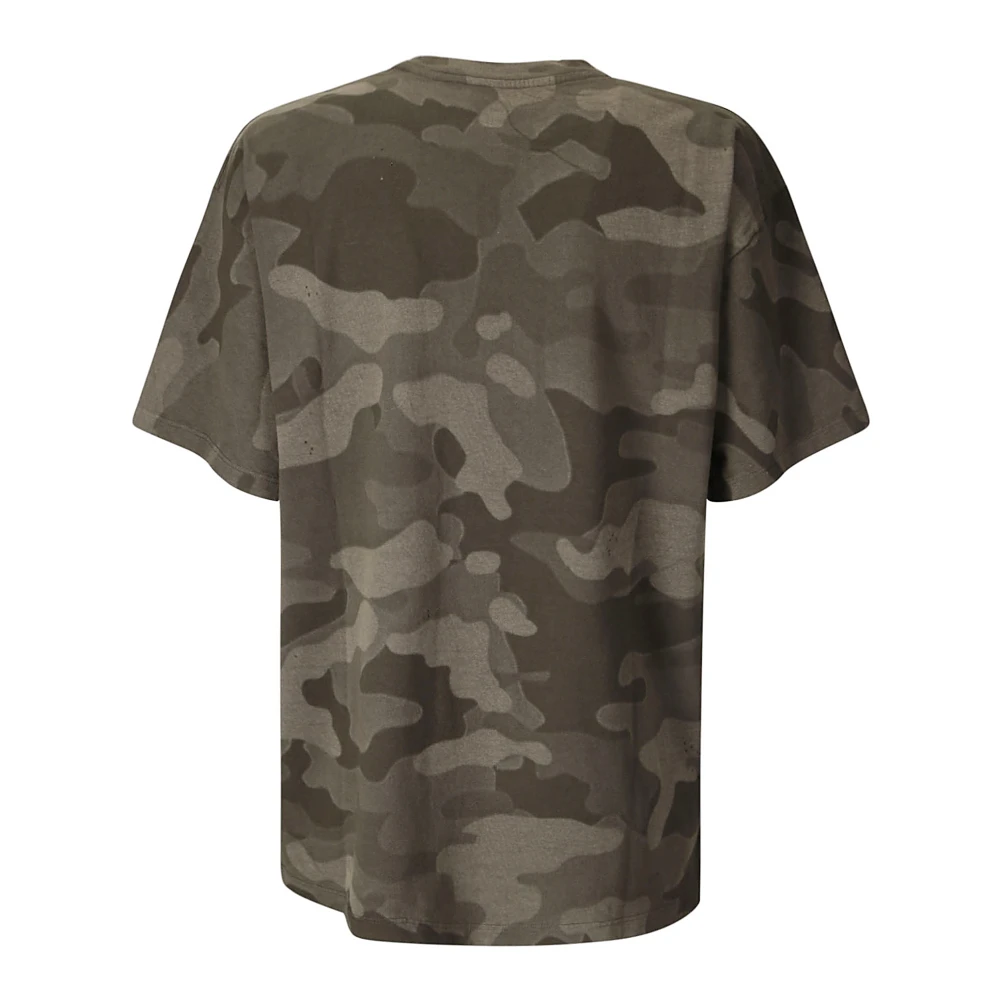 Aries Militaire Katoenen T-Shirt Green Heren