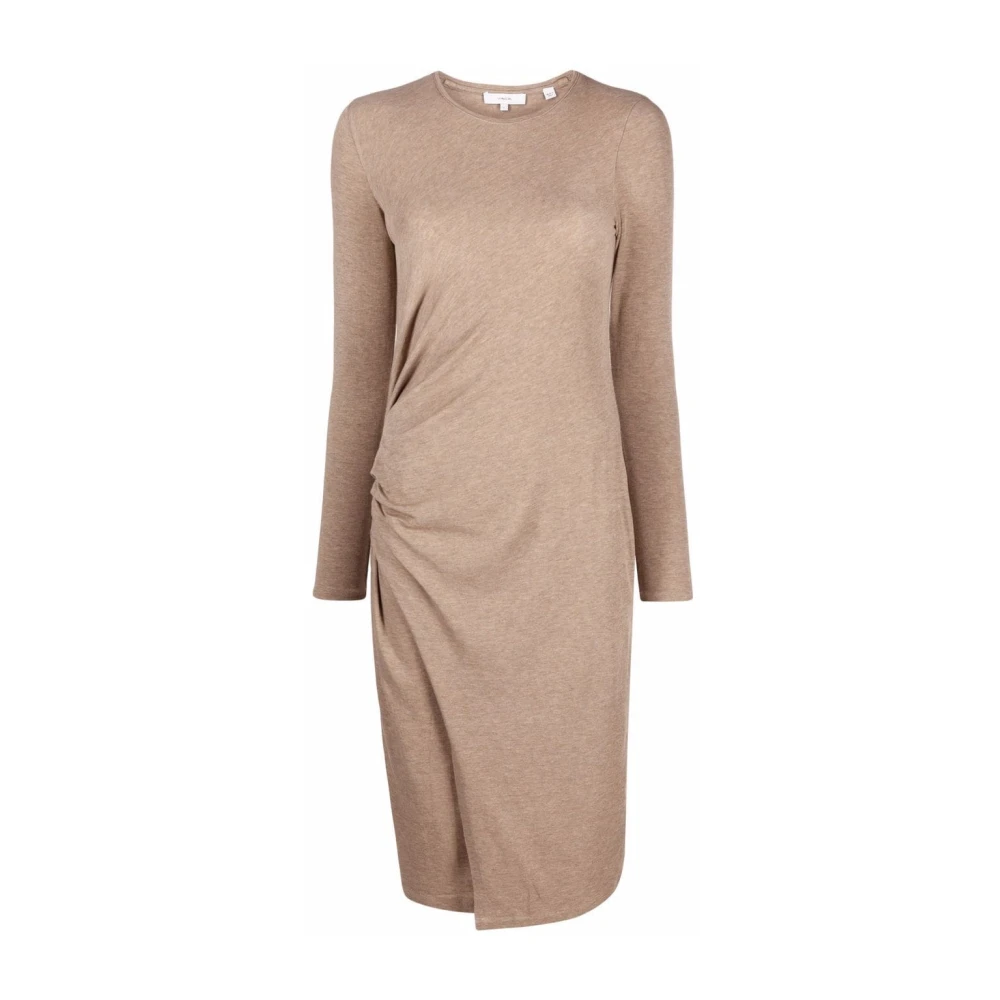 Vince Beige Midi Jurk Casual Stijl Beige Dames