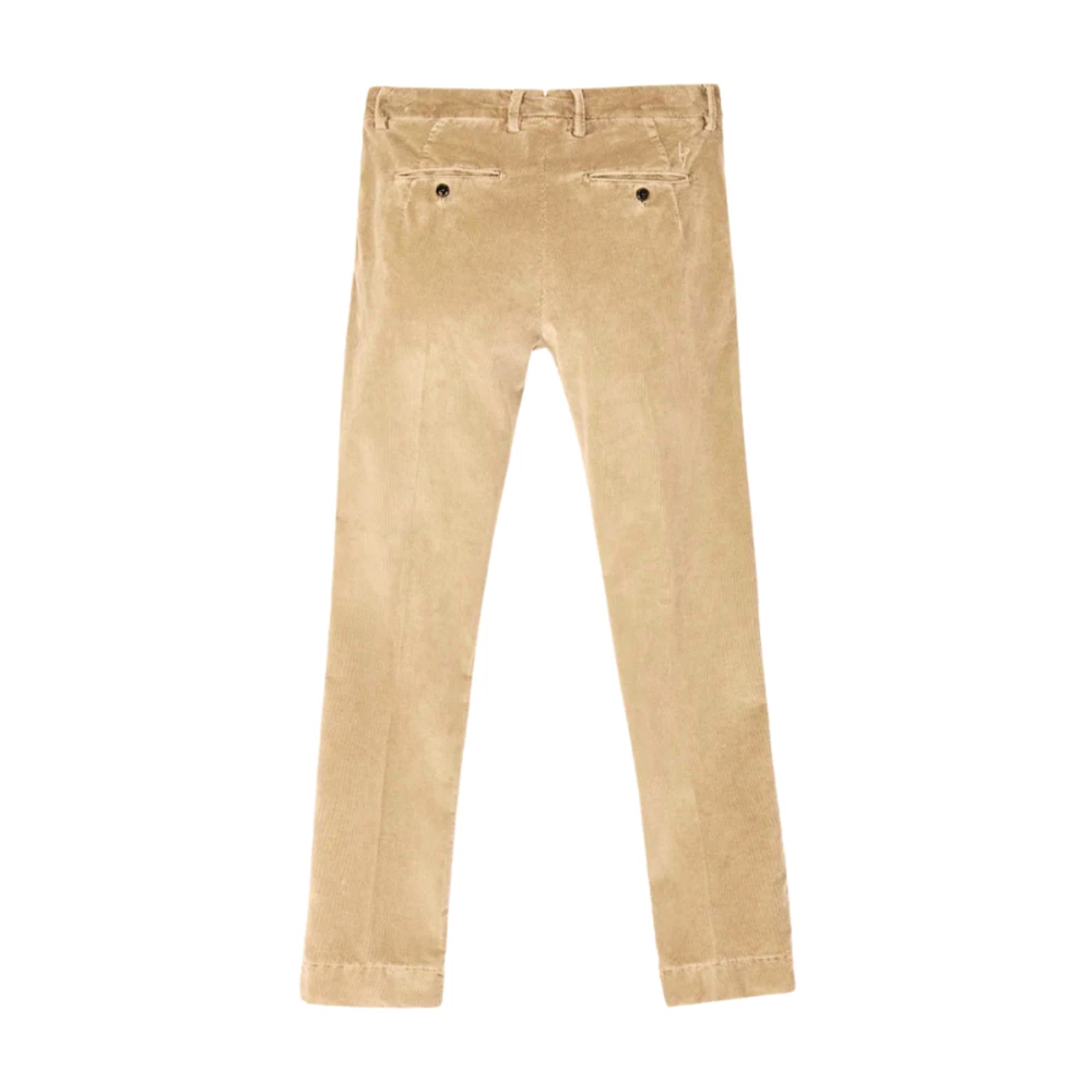 Hand Picked Fluweel Chino met Ginseng Beige Heren