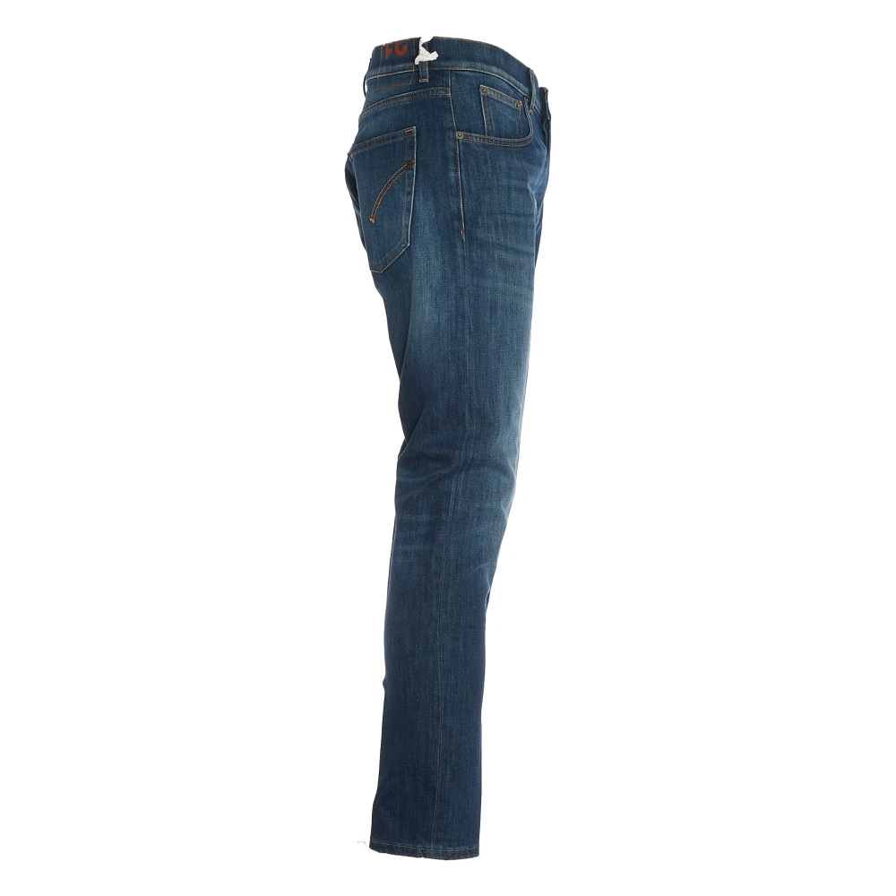 Dondup Donker Denim Wortel Slim Fit Jeans Blue Heren